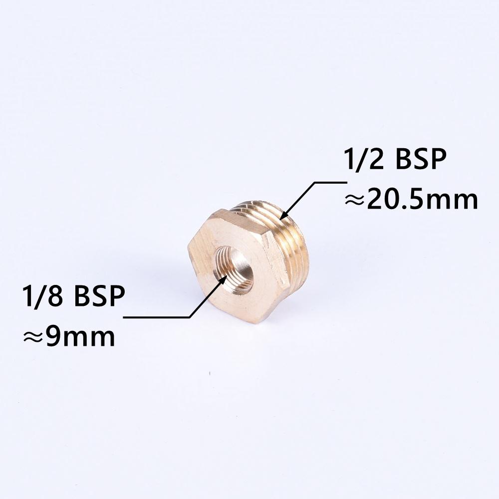Brass Hex Bushing Reducer Pipe Fitting 1/8 1/4 3/8 1/2 3/4 F To M Threaded Reducing Copper Water Gas Adapter Coupler Connector