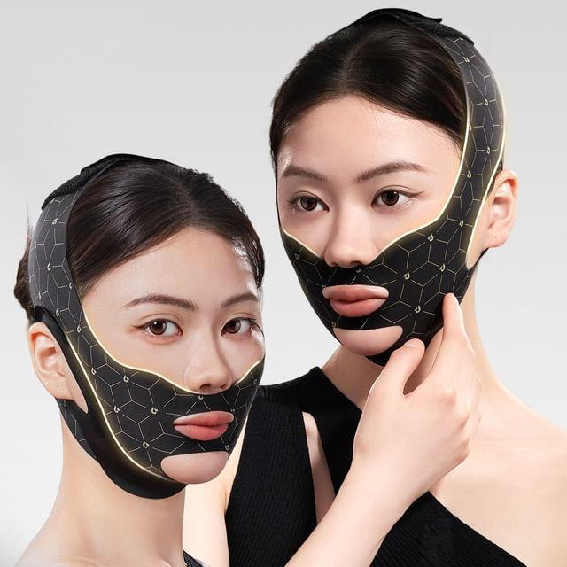 SIMBLER - Повязка для подтяжки лица V-образной формы (Различные дизайны) 2 Pcs - 4.0 Anti-Slip