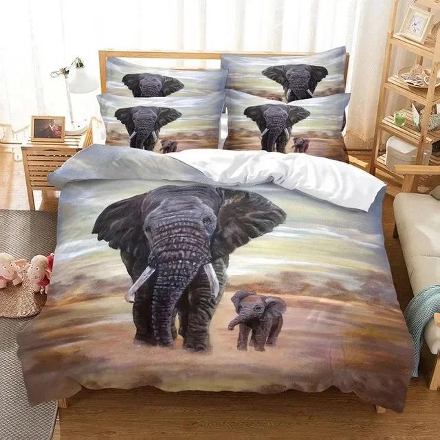 3D Wolf Bedding Set Animal Comfortable Duvet Quilt Cover Pillowcase Bedding Set Children Bedroom Decoration Home Textile