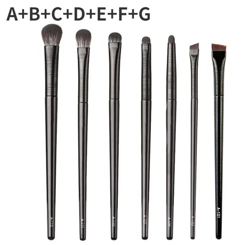 Přírodní materiál Profesionální sada štětců na make-up Oční stíny Powder Foundation Blush Contour Shadow Mixed Makeup Beauty Tool