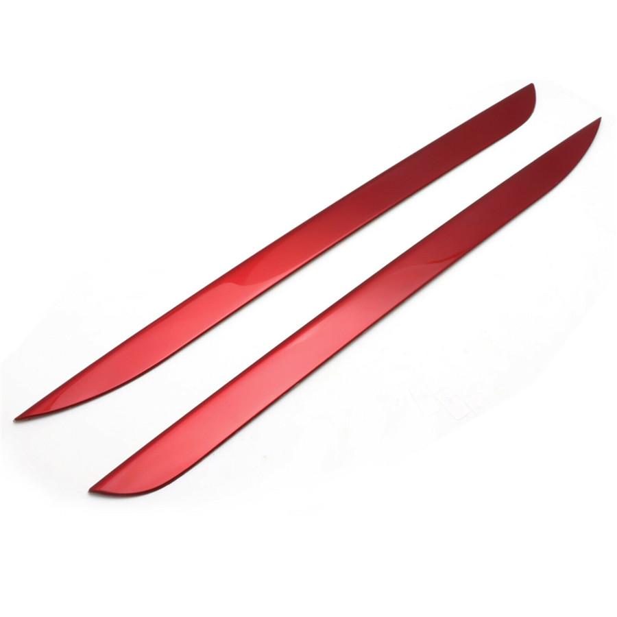 4 Pcs Red Color Front Rear Bumper Grille Cover Trim For Toyota Camry 2018 2019