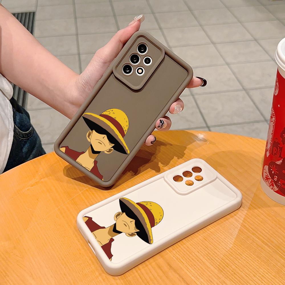 Luffy Fashion Square Ladder Handyhülle für Realme OPPO Reno VIVO Infinix Tecno Oneplus Vollständige Kameraabdeckung, stoßfester Schutz, Gummihülle