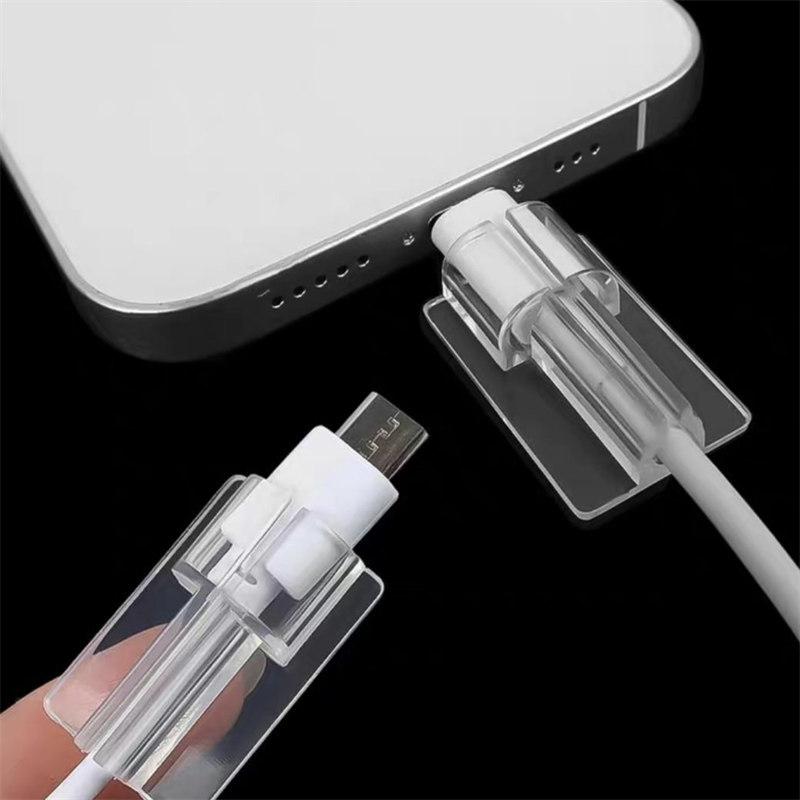 5 Stück Premium Transparente Kabelschutzhüllen Universal für Apple iPhone 15 14 16 Pro Max Samsung Xiaomi Langlebiges Ladekabel