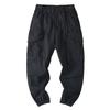 Heavyweight Vintage Large-Pocket Cargo Pants for Men, Autumn Season, Trendy Brand, Washed Pure Cotton, Loose Fit, Jogger-Style Harem Casual Long Pants