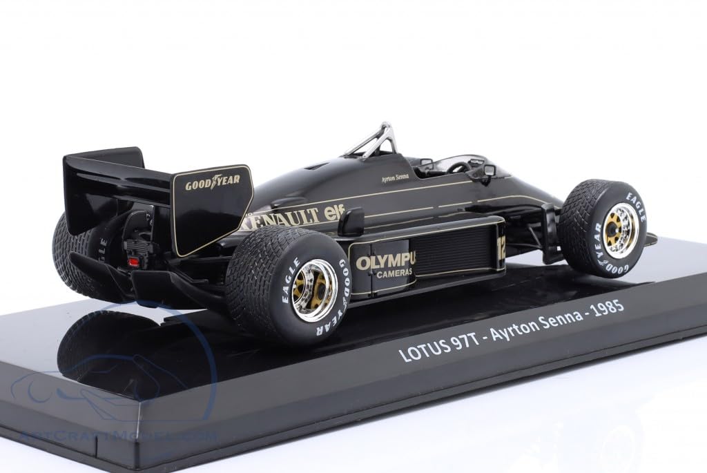 F1 Ayrton Senna Diecast Car Scale Lotus 97T Portuguese Grand Prix 1985 Blister Pack 1/24