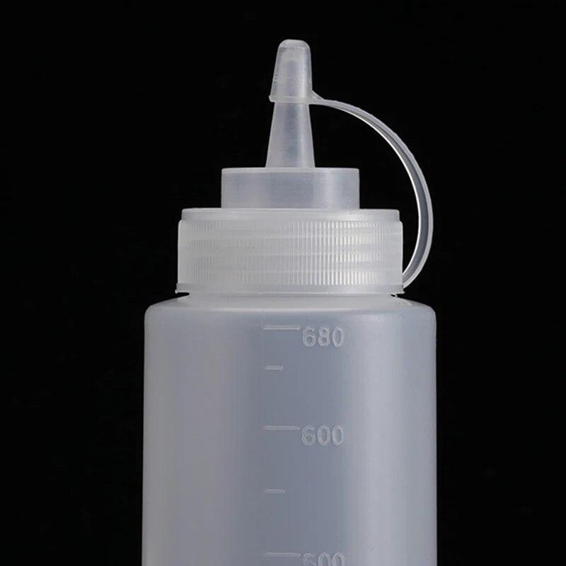 Tomato Salad Sauce Plastic Pointed Seasoning Bottle Squeezed Desktop Seasoning Bottle Multifunctional Kitchen Supplies