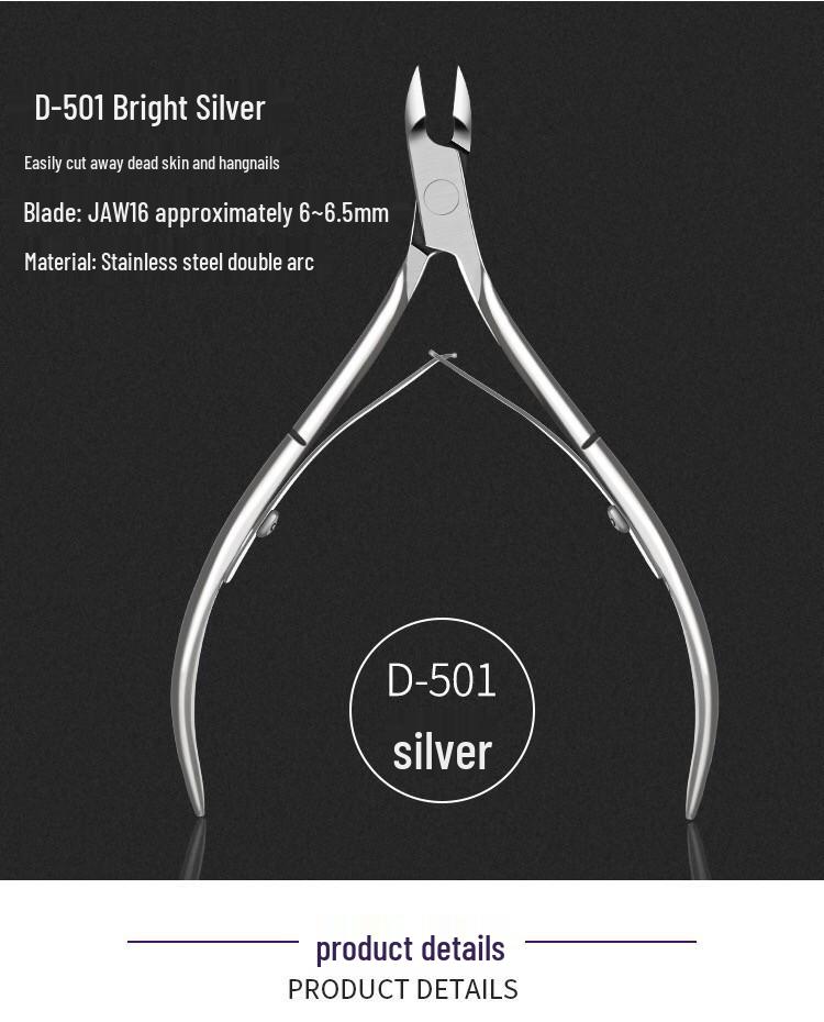 D501 Stainless Steel Cuticle Scissors & Clippers for Manicure
