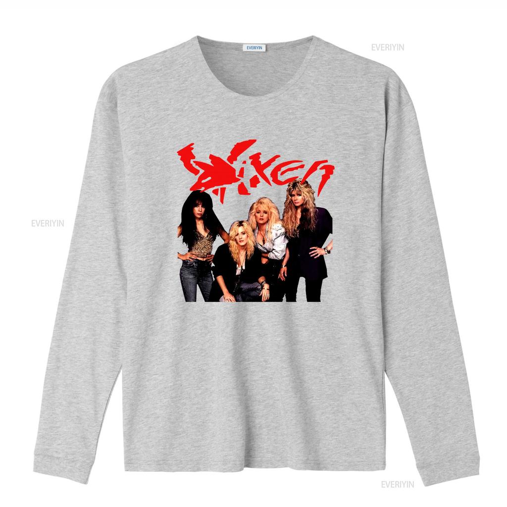 Vixen Band T Shirt for Women Cotton Black Sizes S 5XL Rock YA362 Vintage Washed Slightly Top For Everyday Wear Graphic Homme