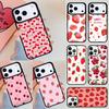 Pink Cherries Cherry Strawberry Phone Case For iPhone 17 Air 14 15 13 12 Max Cover For Apple 16e 11 Pro Max Plus Coque