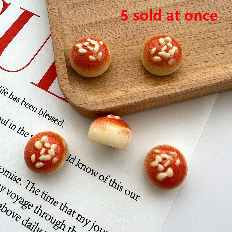 

5 шт. кавайные десерты кукольный домик аксессуары своими руками миниатюрный торт десерт набор смоляная выпечка хлеб мини модель