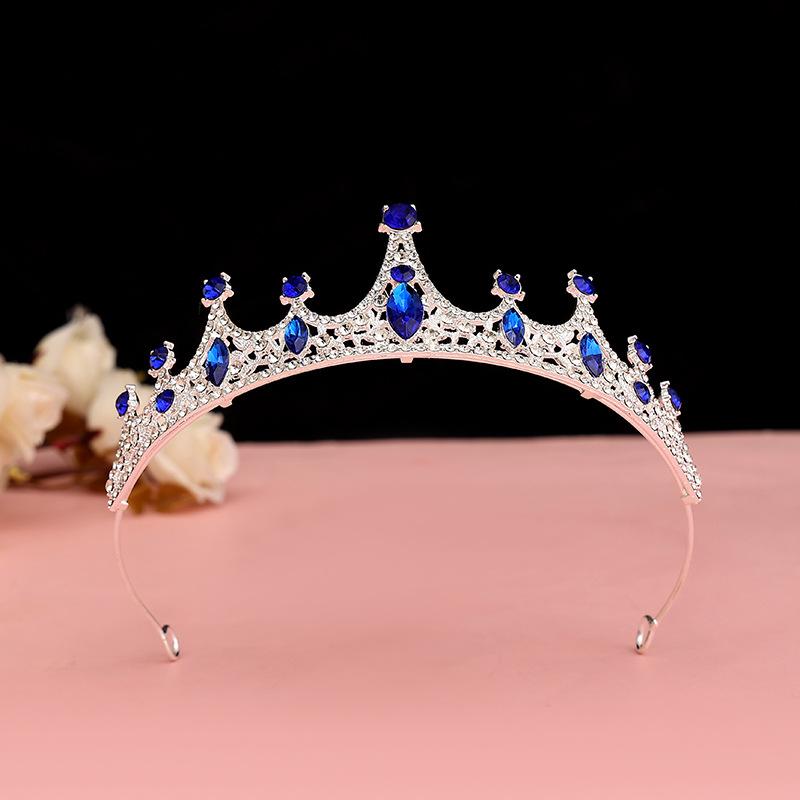 Black Baroque Crown Tiara Bride Eighteen Female Bar Mitzvah Birthday Princess Crown