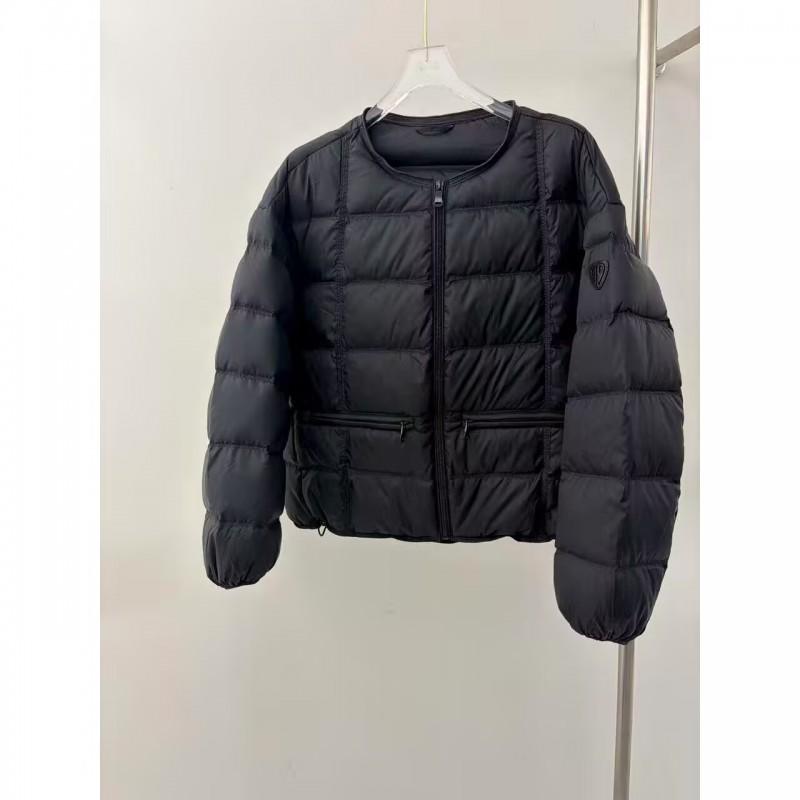 Womens Short Puffer Jacket 2026 Winter Loose Fit Round Neck Duck Down Coat Petite Plus Size