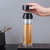 SX Men's Double-Layer Glass Tea Infuser Bottle