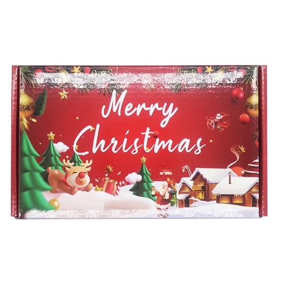 24 Christmas Angel Keychain Party Favors Set Red Organza Bag Gift Box Xmas Decorations Supplies Gift Tree Pendant Decoration