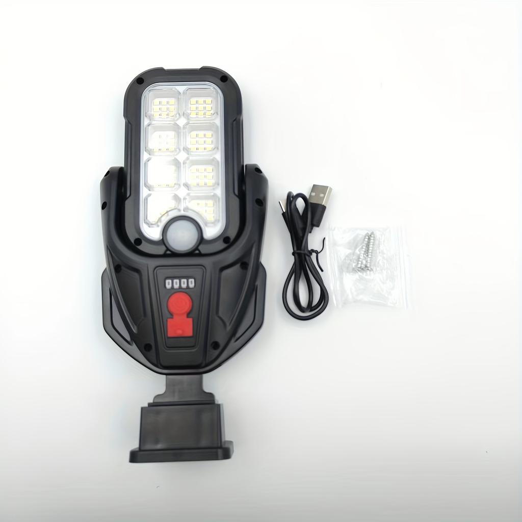 Convenient multi-mode outdoor and courtyard solar LED/COB wall lights, suitable for nighttime, courtyard, garden, roadside, and nighttime safety