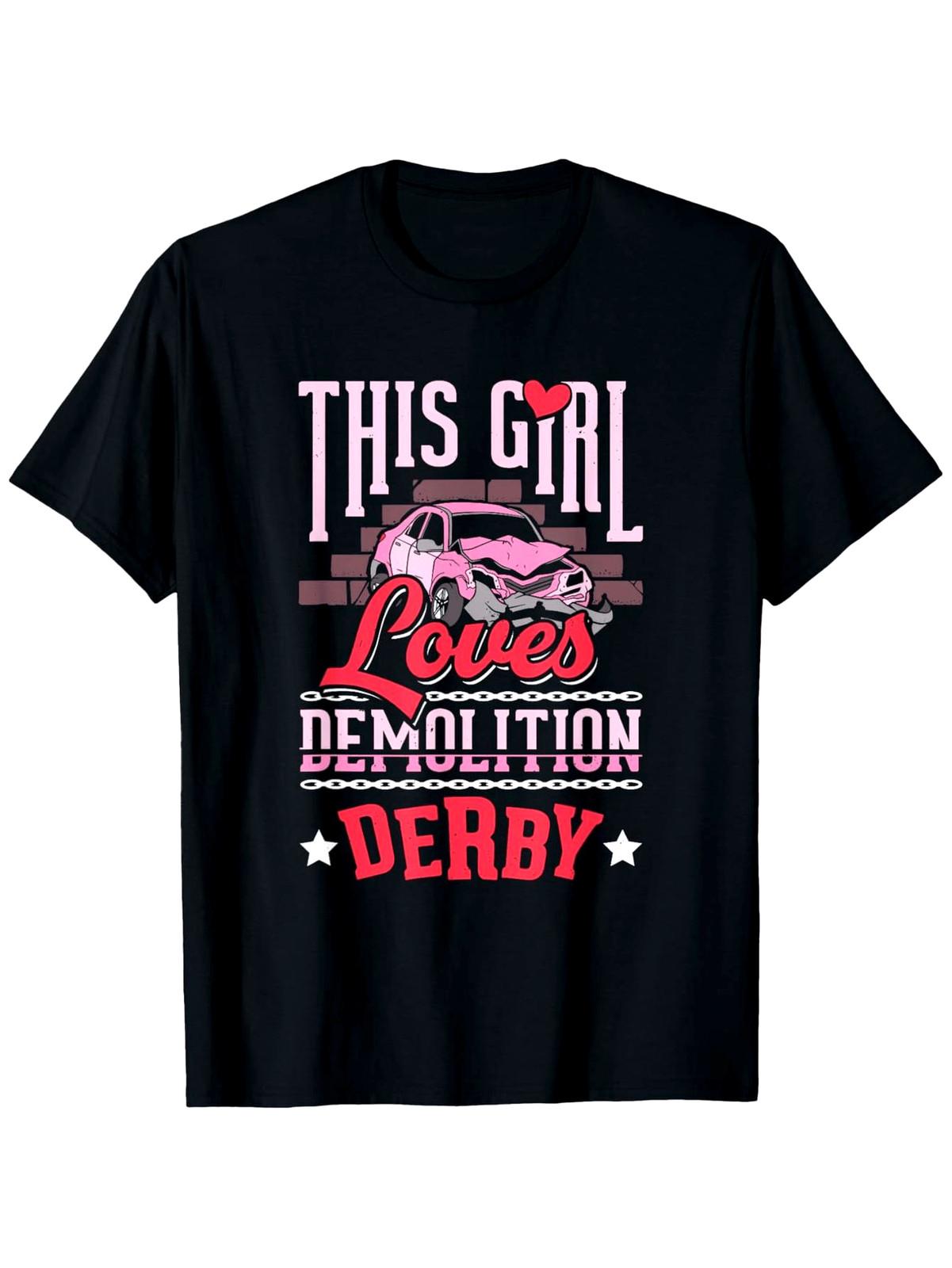 

Demo Derby Cars Demolition Graphic T-Shirt - Heavyweight 180gsm 100% Crewneck 5XL різнокольоровий