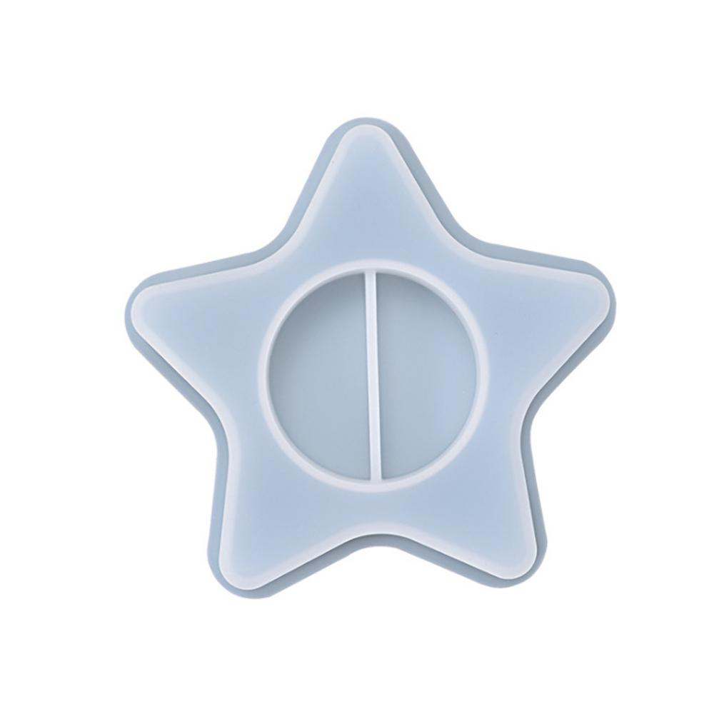 

Силиконовая форма звезды в форме чайной свечи, форма для подсвечника, смола, эпоксидная форма для литья, сделай сам