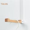 Faltbarer Kleiderbügel aus Holz, Türhaken mit Anti-Rutsch-Clip, faltbares Design, einfache Installation, multifunktionaler Aufbewahrungshaken, Tür-Wäschebügel