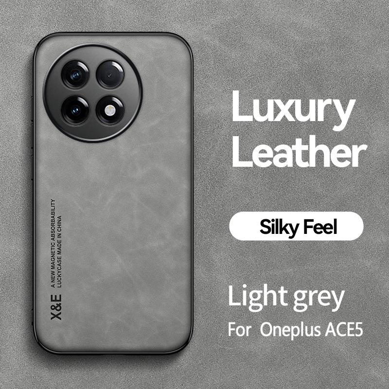 For OnePlus ACE 2 Pro 5 3V Light Luxury SheePskin Case For OnePlus 13 12 11 10T With Magnetic Suction Phone Case