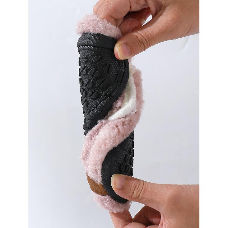 Children's non-slip soft-soled floor socks, adult autumn and winter indoor thermal socks, fleece-lined and thickened baby floor shoes