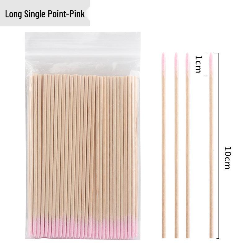 Disposable Microfiber Cotton Swabs for Eyelash Extensions, Nail Art, and Tattooing