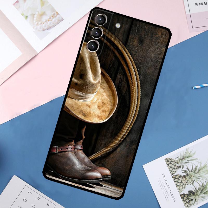 Cowboy Case For Samsung Galaxy S24 Ultra S20 S21 S22 S23 S25 Ultra S9 S10 Plus S25 FE Back Cover