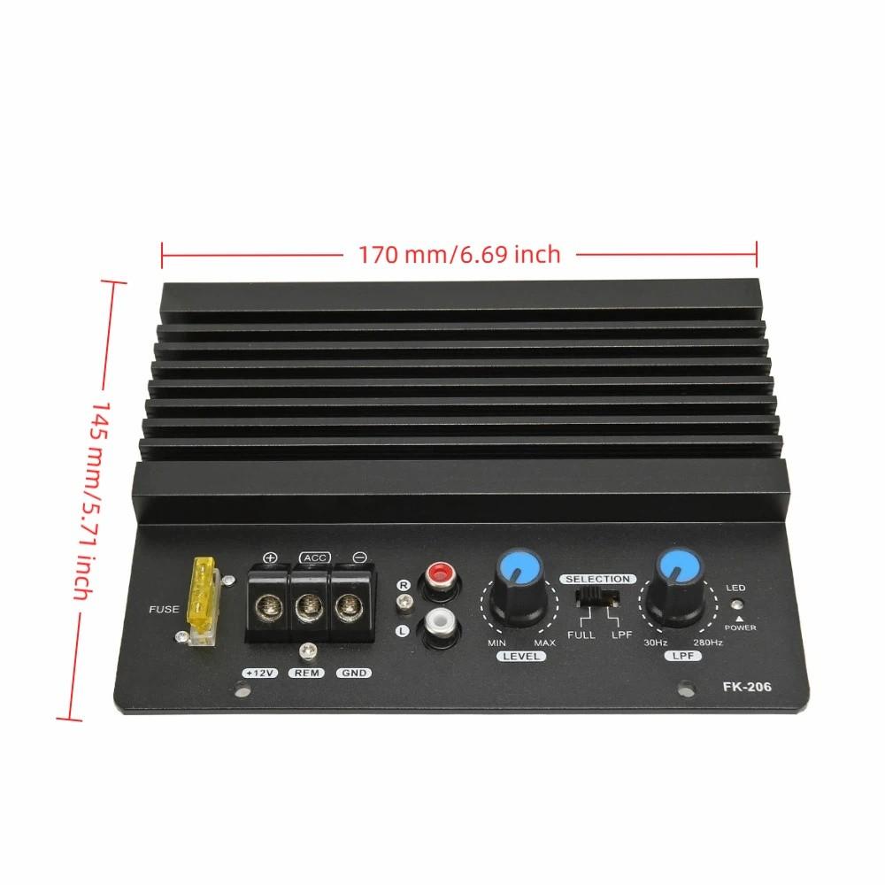 Efficient Heat Dissipation 206 12V Digital Amplifier Board Car Audio Amplifier Car Sound System