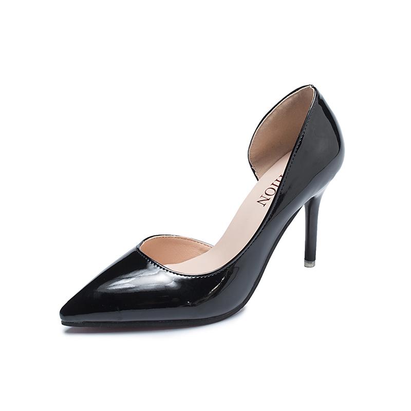 

Fashion 2025 New Women Pumps Mid Heel Pump Ladies Pointed Toe Casual Shoes Sandals High Heels Wedding Sexy Pumps 39 чёрный