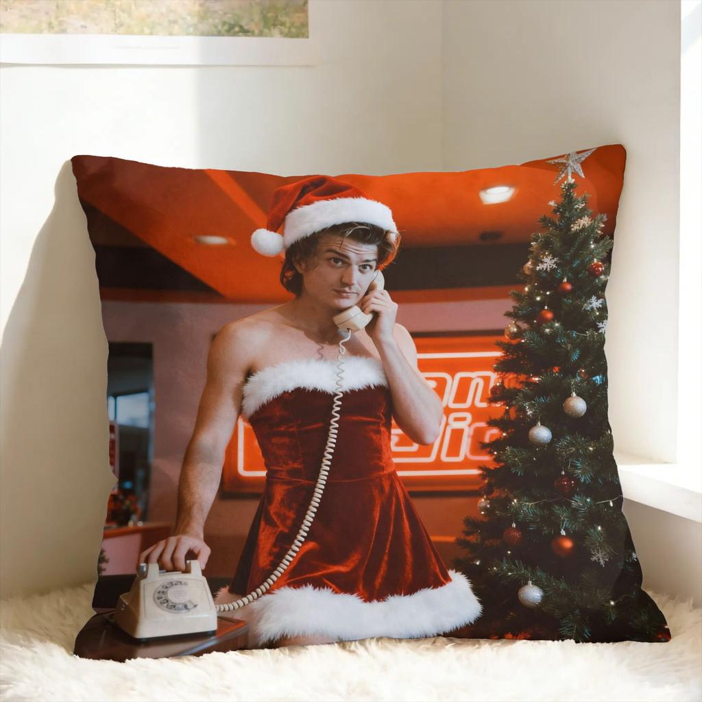 Joe Keery Steve Harrington Pillow Cover Print Cushion Cover Kawaii Pillow Case For Wedding Party Home Decor