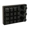 Programmable Keypad 16 Keys 3 Knobs Blue Switch Mechanical Hot Swappable Mini Keypad for Gaming Office Media