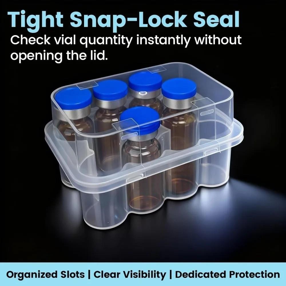 Transparent Insulin Vial Storage Case 3/5/7/10 ML Pill Vial Cooling Case Freezer Box