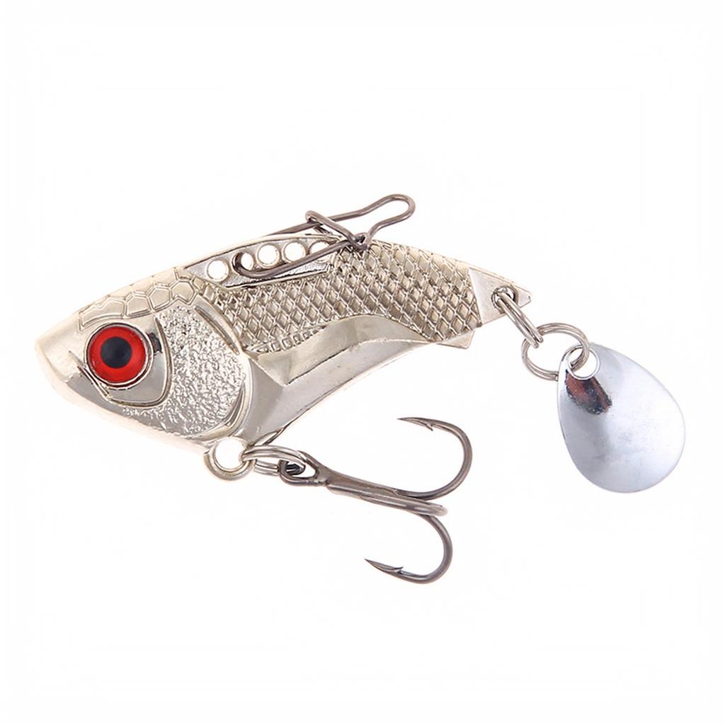 Long Spinnerbait - Artificial Hard with Single Hook, Rotating For, Trout, - Fishing Tackle
