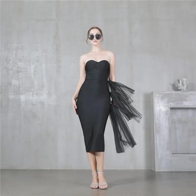 Europäisches & Amerikanisches Sommer-Bandagenkleid: Schlank, Sexy, Hochtaillierter Schlauchtop Mesh Abendrock