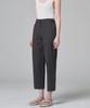 MALOUPE 2124 Summer Crop Lightweight Cotton Pants (Dark Gray)