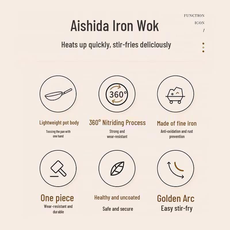 ASD Coating-Free Fine Iron Wok