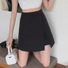 Plus Size British Style High Waist A-Line Split Skirt Pants for Women - Summer 2024