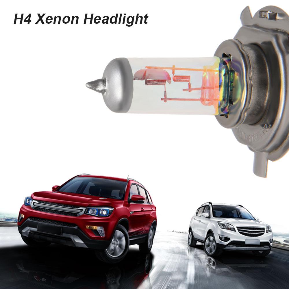 2 Stück H4 Auto Scheinwerferlampen 12V 55W Scheinwerferlampen Super Helle Auto Nebelscheinwerferlampen Fern- und Abblendlicht GM Autoteile Lampen