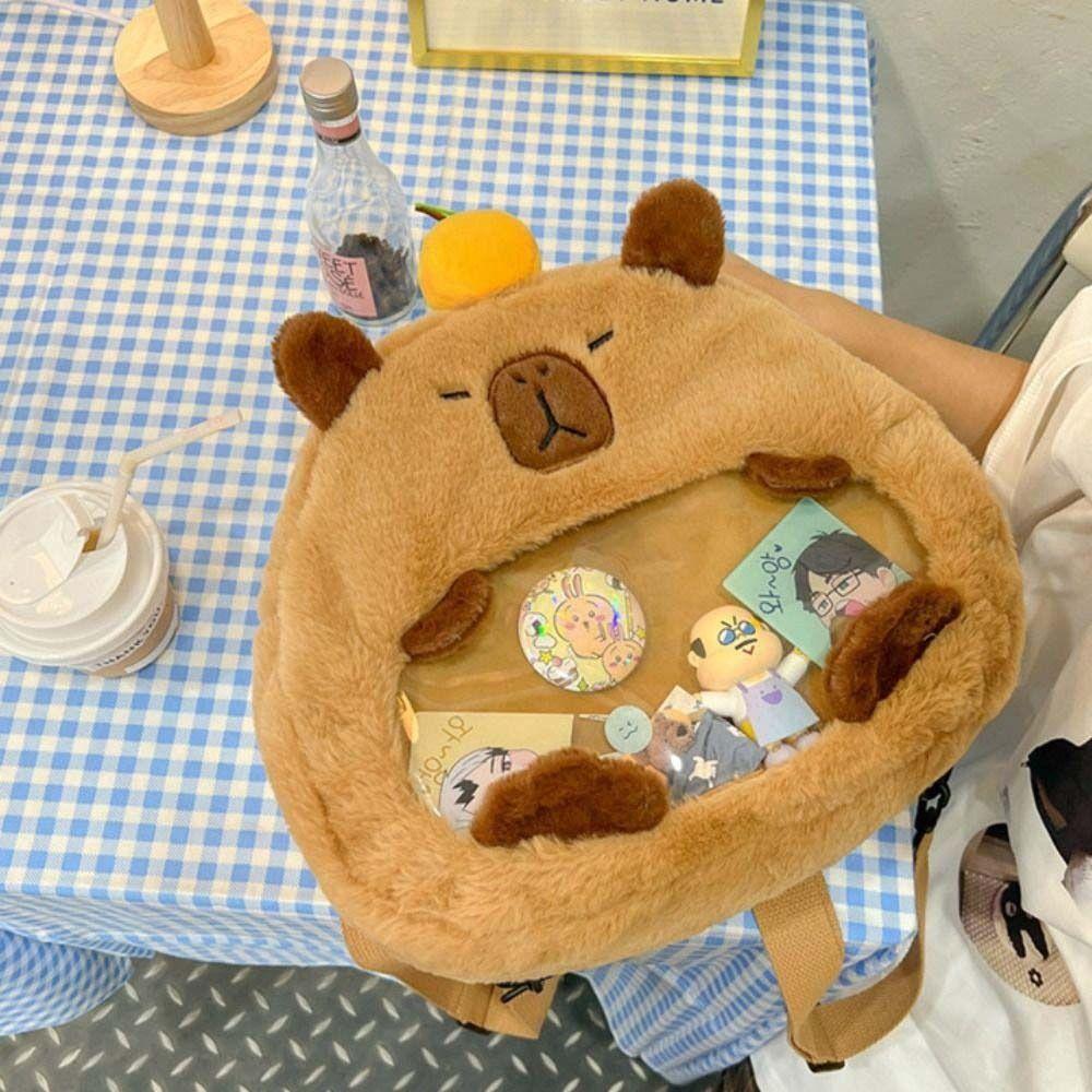 Shoulder Bag Transparent Doll Bag Wallet Anime Backpack Casual Capybara Itabag Children
