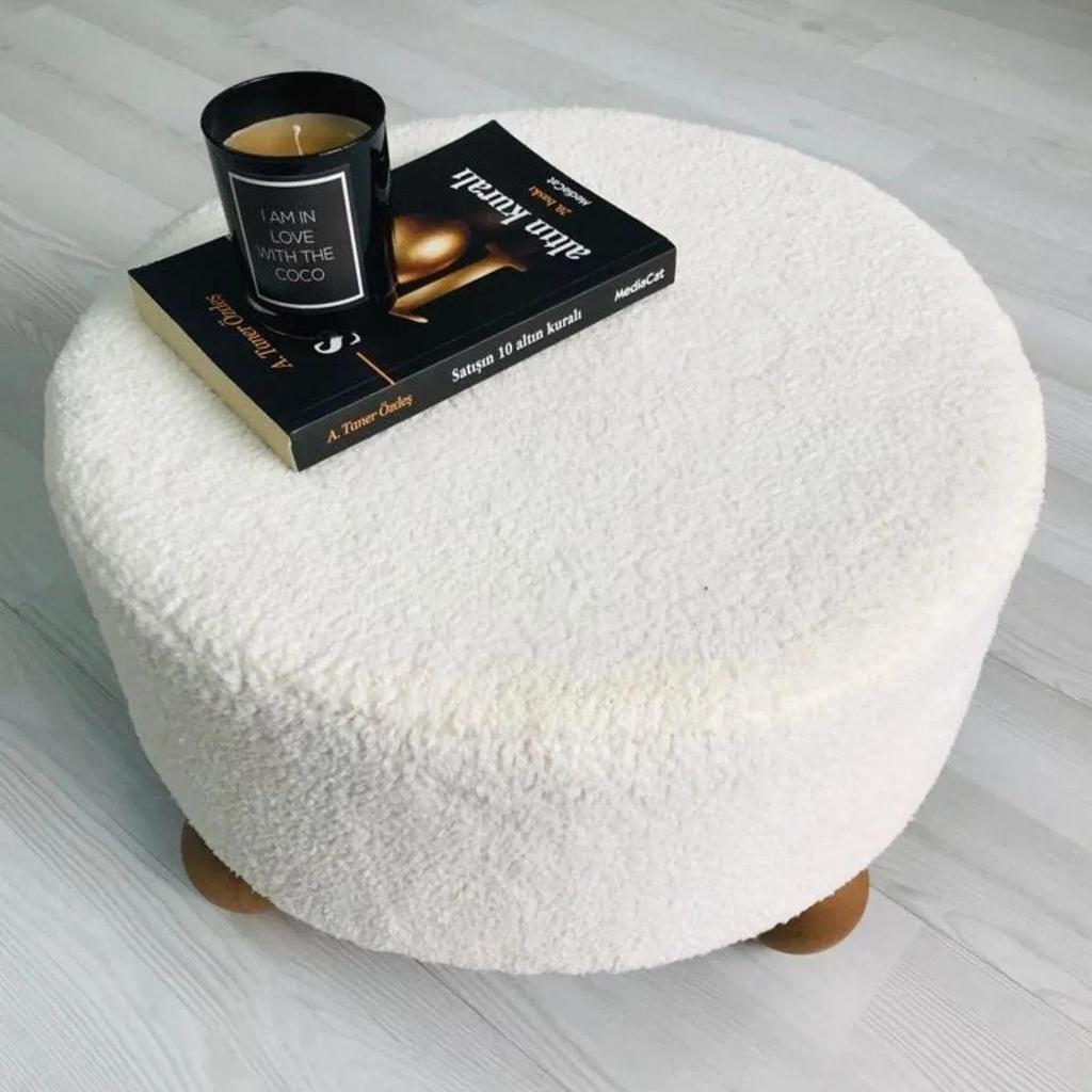 Handmade Seating Pouf Coffee Table Living Room Cat Bed Makeup Table Pouf Multi-Purpose