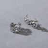 Simple Niche Design Irregular Texture Ear Buckles Earrings Cold Wind High-Grade Light Luxury Temperament Earrings