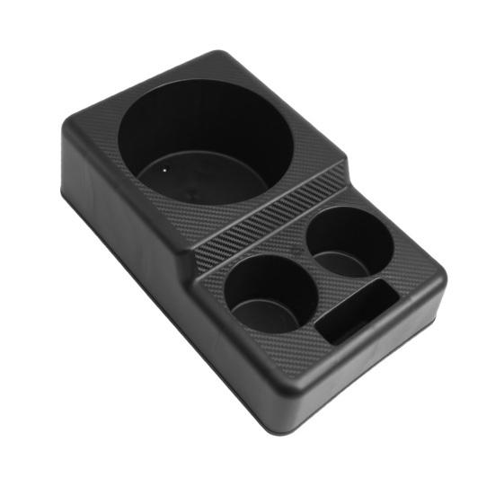 Large Car Cup Holder Tray with Non-Slip Base Universal Truck Boat Water Bottle Organizer Extended Console Universal Sofa Storage Box for Phone Snacks