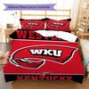 Western Kentucky Hilltoppers Pattern Bedding Set Quilt Cover Pillowcase Home Decor Gift (1 * duvet cover + 2 * pillowcase, without core)