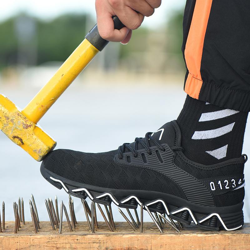 Indestructible Design Safety Work Shoes Boots For Men Anti-Smashing Steel Toe Boots Men Construction Shoes Safety Boots Sneakers