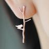 Frauen Mode Vogel Äste Form Ohrringe prägnante Legierung Ohrstecker Schmuck