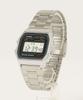 Digital Watch Silver Men's