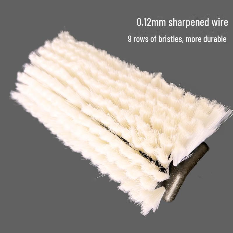 Telescopic Car Cleaning Brush with Soft Bristles, Long Handle, and Absorbent Mop Head