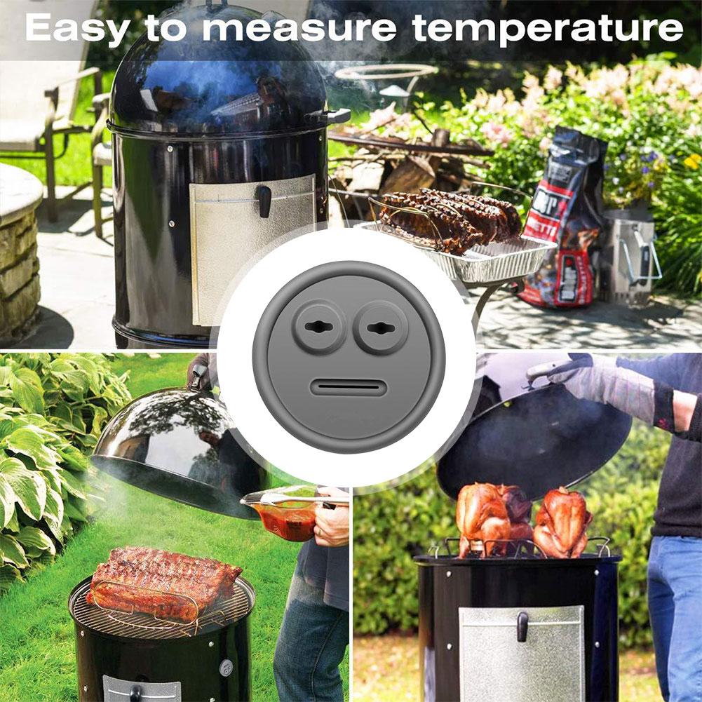 Thermometer Probe Grommet Food Grade Silicone Barbecue Thermometer Grommet Heat Resistant for Weber Smokey Grill Accessories