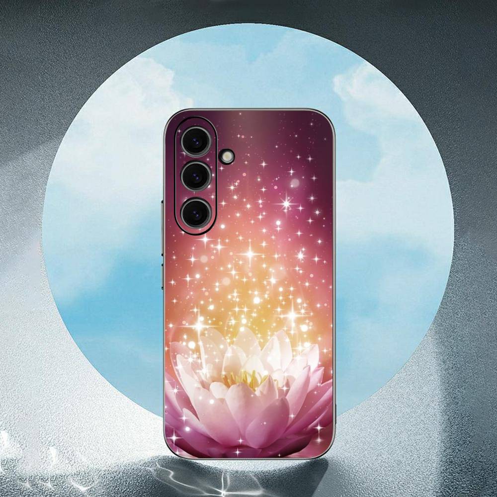 

Lotus Flowers For Samsung Galaxy S25 S24 S23 Ultra S22 S21 Plus S20 Black Soft Silicone Protective Case SamsungS23 ULTRA 5G