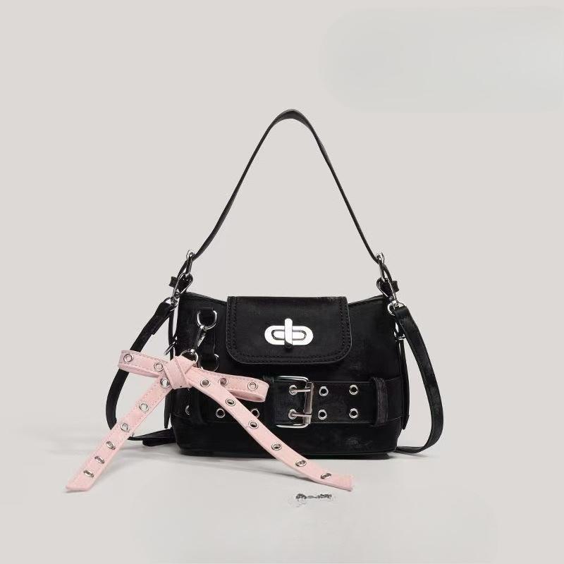 Small-scale Designed Bow-shaped Bag for The Armpit, Single-shoulder Bag, Fashionable Motorcycle Bag, Commuting Handbag