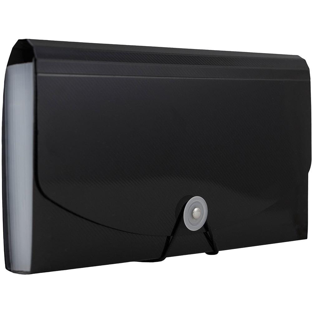 13 Pocket Expanding File Organizer with Elastic Closure Business Card Holder Receipts Documents Financial Records Storage